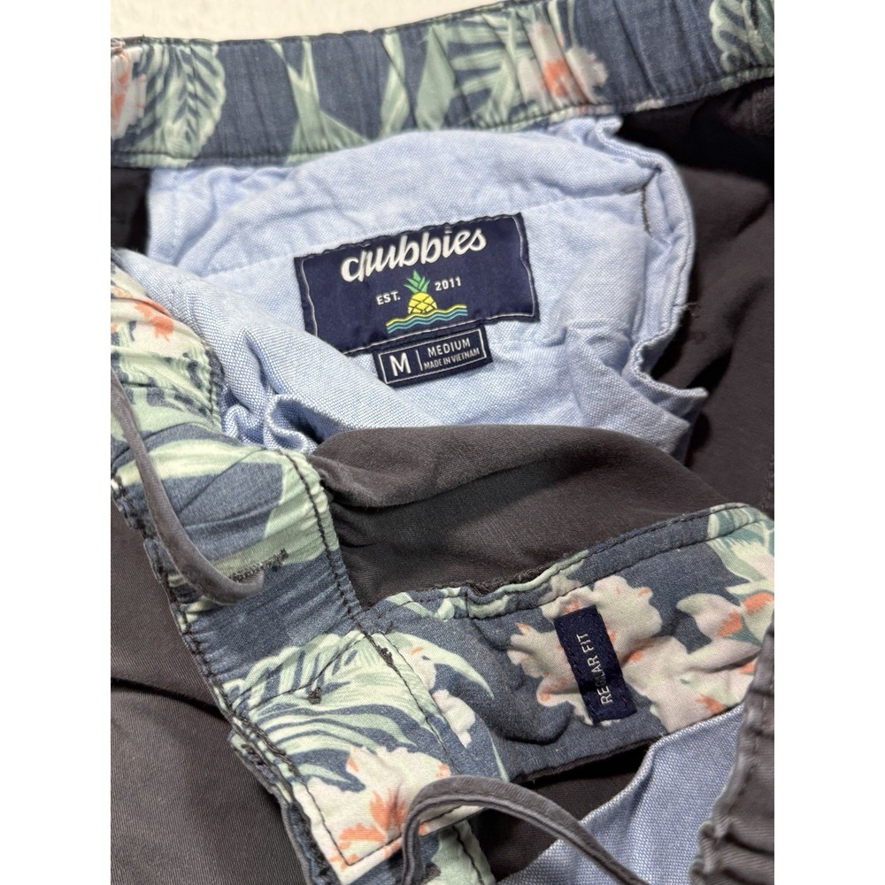Chubbies Mens M 32x29 Drawstring But/Zip Elastic Waist Premium Chino Pants FLAW